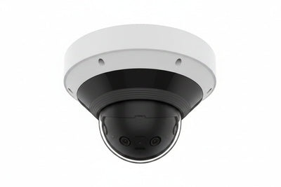Hanwha PNM-C9022RV Series 8MP AI IR Panoramic IP Camera, 2.8mm Fixed Lens, White
