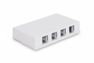 ICC IC107SB4WH 4-Port Surface Mount Box, 4-Pack, White