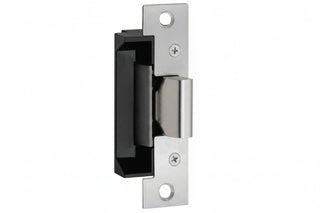 HES 503 Radius Corners and Flat Faceplate, 7/8" 1 1/4", for 5000/5200 Series Electric Strikes, Satin Stainless Steel