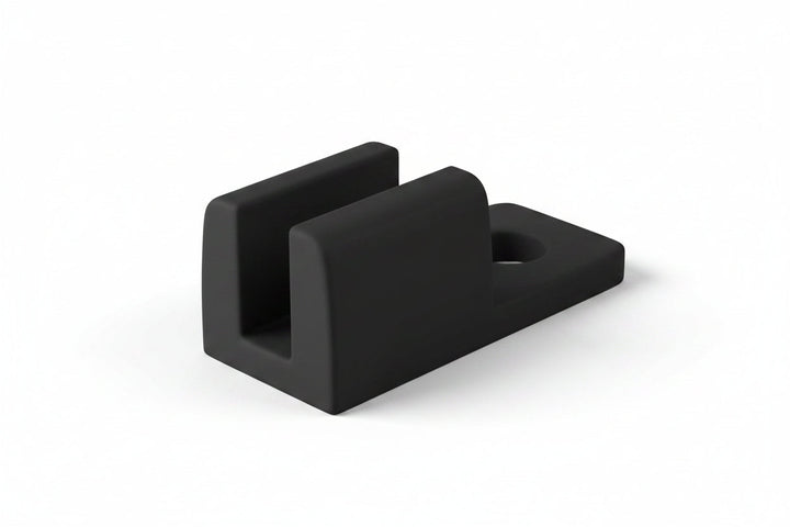 HellermannTyton CTAM10C2 Cable Tie Anchor Mount, 0.17-Inch Mounting Hole, PA66, Black