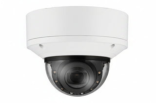 Hanwha XND-C6083RV Series 2MP Indoor IR Vandal Dome Camera, 2.8-12mm Motorized Varifocal Lens, White