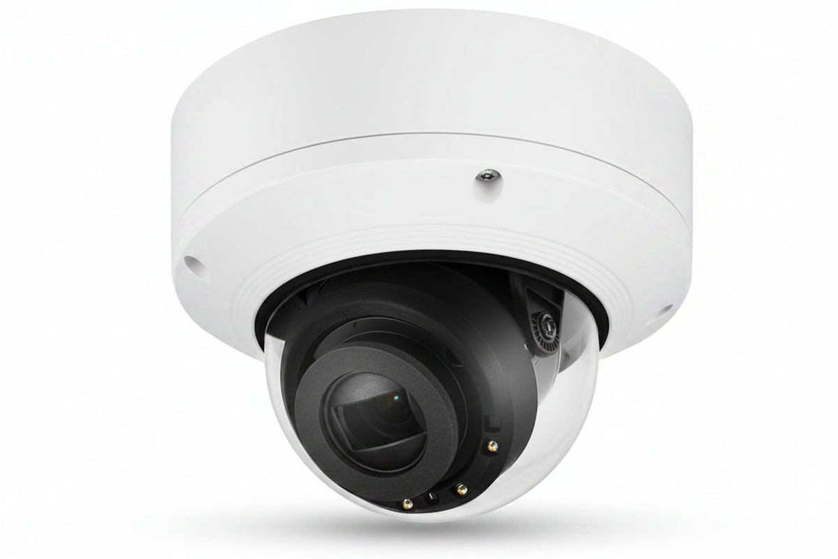 Hanwha XND-6081REV X-Series 2MP IR Indoor Vandal Dome Camera with PoE Extender 2.8-12mm Varifocal Lens, White