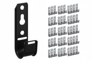 ICC ICCMSJHK22 Wall Mount J-Hook 3/4'' without Retainer Clip, Galvanized Steel Cable Management, 25-Pack