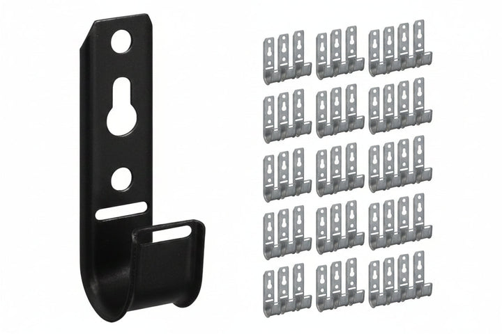 ICC ICCMSJHK22 Wall Mount J-Hook 3/4'' without Retainer Clip, Galvanized Steel Cable Management, 25-Pack