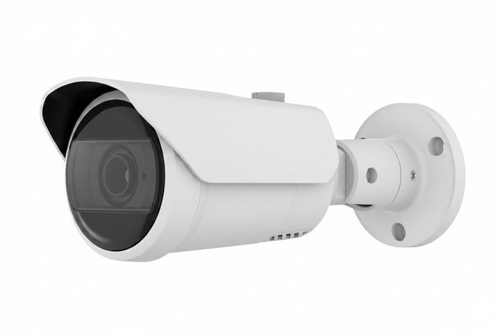Hanwha QNO-C9083R Q-Series 4K AI IR Bullet Camera 3-10mm Varifocal Lens, White