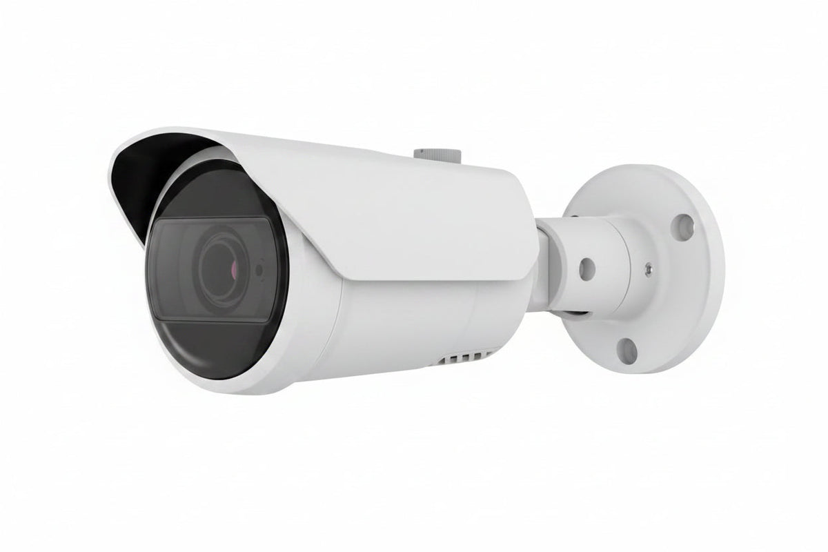 Hanwha QNO-C9083R Q-Series 4K AI IR Bullet Camera 3-10mm Varifocal Lens, White