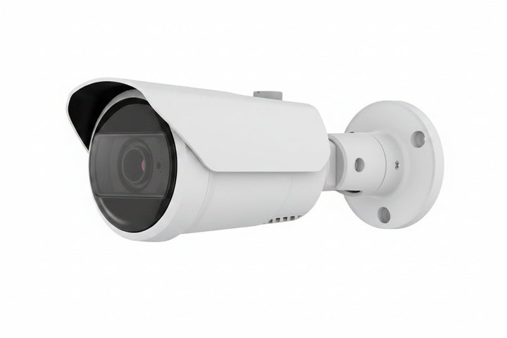 Hanwha QNO-C9083R Q-Series 4K AI IR Bullet Camera 3-10mm Varifocal Lens, White