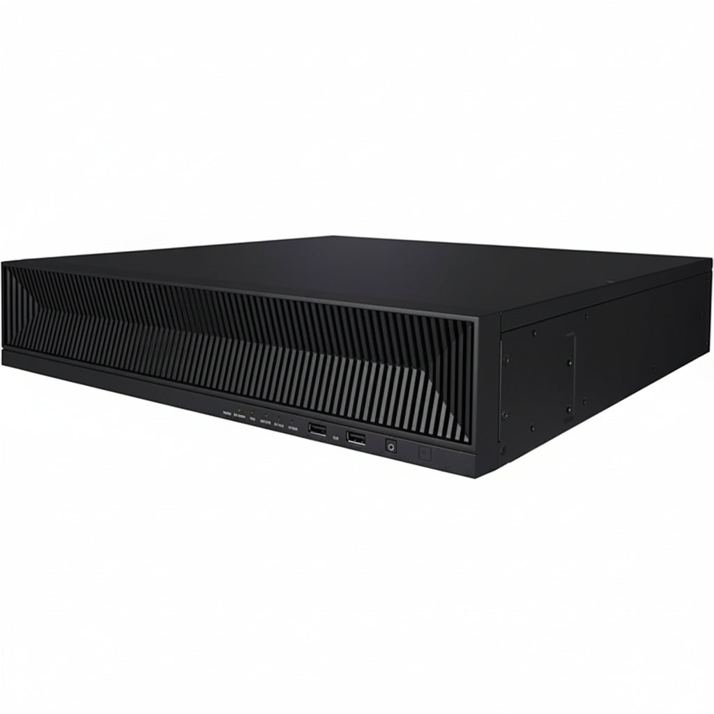 Hanwha XRN-1620SB1 X-Series 4K 16-Channel H.265 PoE+ NVR with AI Search, 140Mbps, 8TB HDD, Black