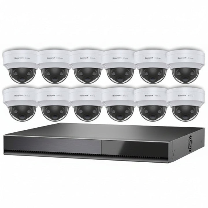 Honeywell HN35160204D125PK 35 Series Video Surveillance Kit with(12) 5MP Day-Night Dome Cameras and (1) 16-Channel NVR