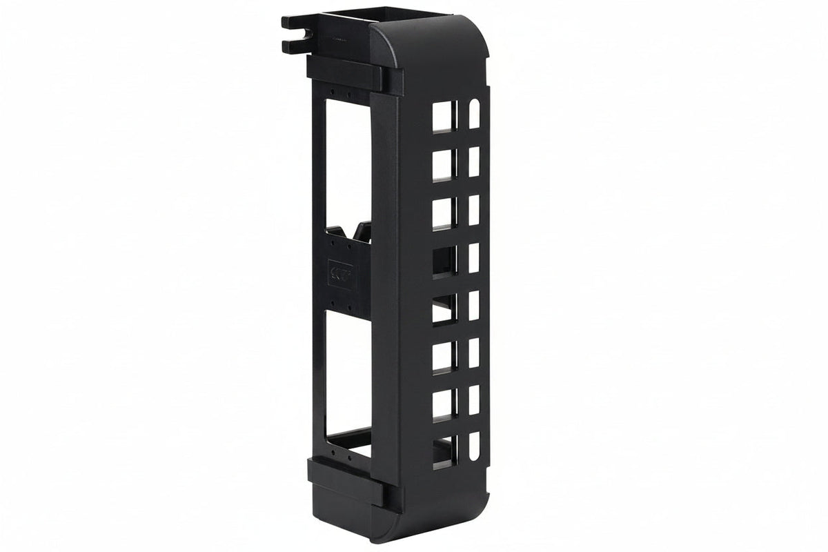 ICC IC107BP8VB Blank Wall Mount Patch Panel with Ports and Zero-U for EZ and HD Style