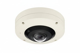 Hanwha XNF-9010RV X-Series 12MP 360° IR Outdoor Fisheye Camera, 1.08mm Fixed Lens, White