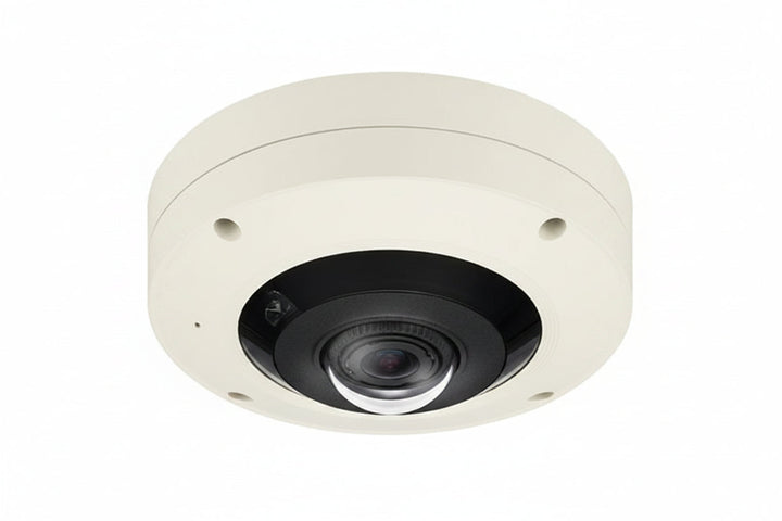 Hanwha XNF-9010RV X-Series 12MP 360° IR Outdoor Fisheye Camera, 1.08mm Fixed Lens, White