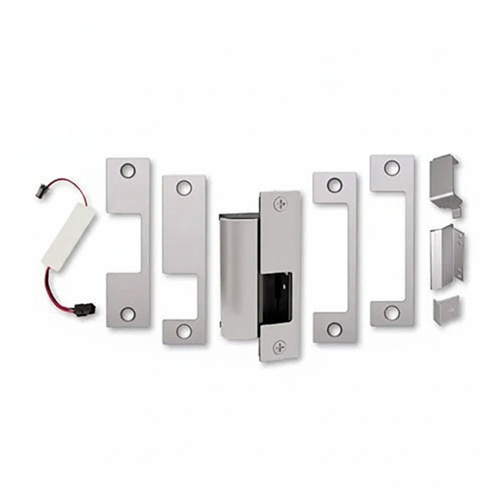 HES 1006CS-F-12/24D-630 1006 Series Complete Electric Strike with Fail Safe, Includes Smart Pac III, Faceplates (J, KD, KM, HM, ND) and Brackets, Satin Stainless Steel