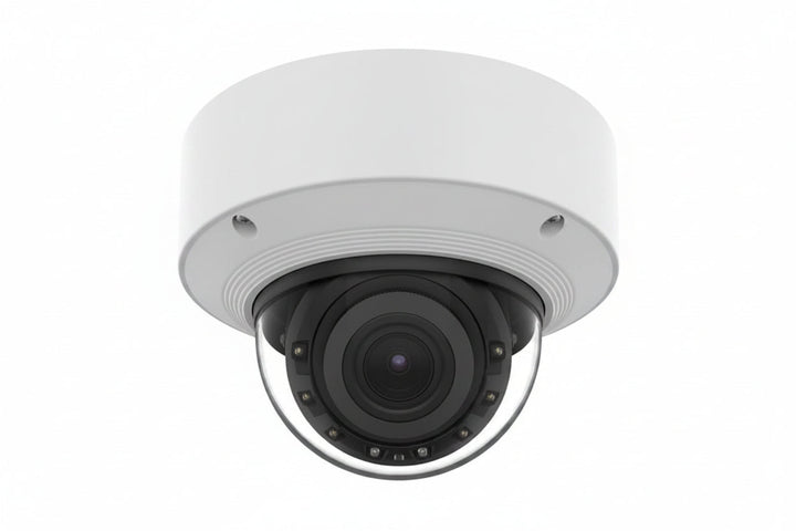 Hanwha XND-A9084RV 8MP WN9 AI Indoor Dome IP Camera, 131.2' (40m) IR Range, 2.1x Zoom Ratio, 4.4-9.3mm Motorized Varifocal Lens
