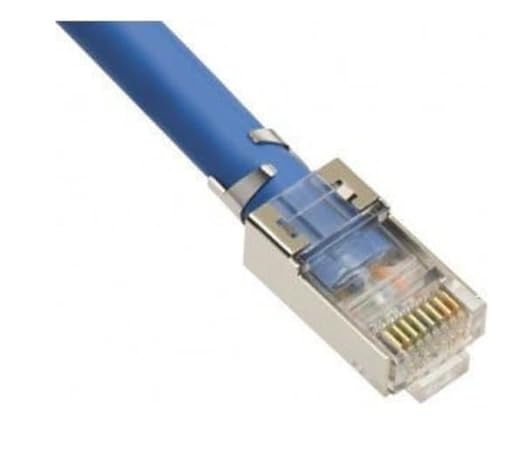 Cat6A Shielded RJ45 Modular Plugs, 10 Gigabit Ethernet Connectors, with Liner for Stranded Cables, 106198C