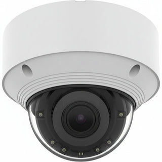 Hanwha QNV-C9083R Q-Series 4K AI IR Vandal Dome Camera 3.2-10.2mm Motorizes Varifocal Lens, White