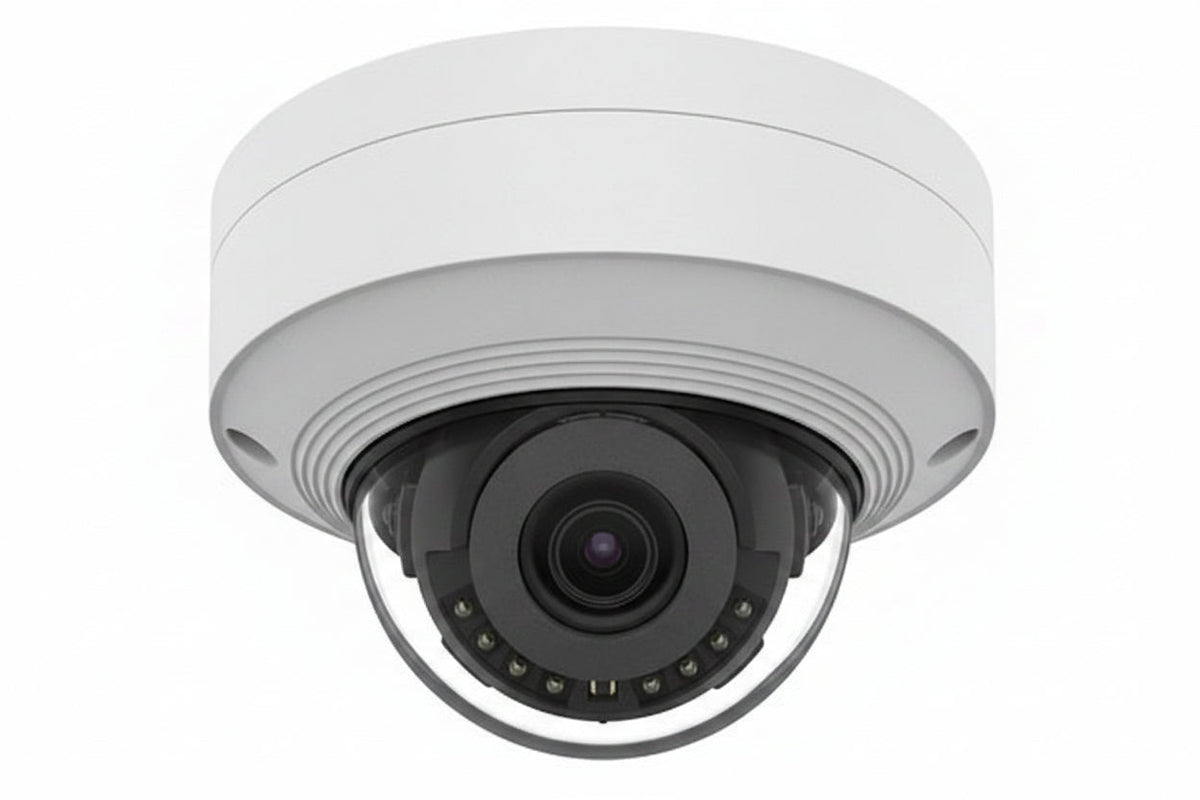 Hanwha QNV-C8011R Q-Series 5MP AI IR Mini Vandal Dome Camera 3.0mm Fixed Lens, White