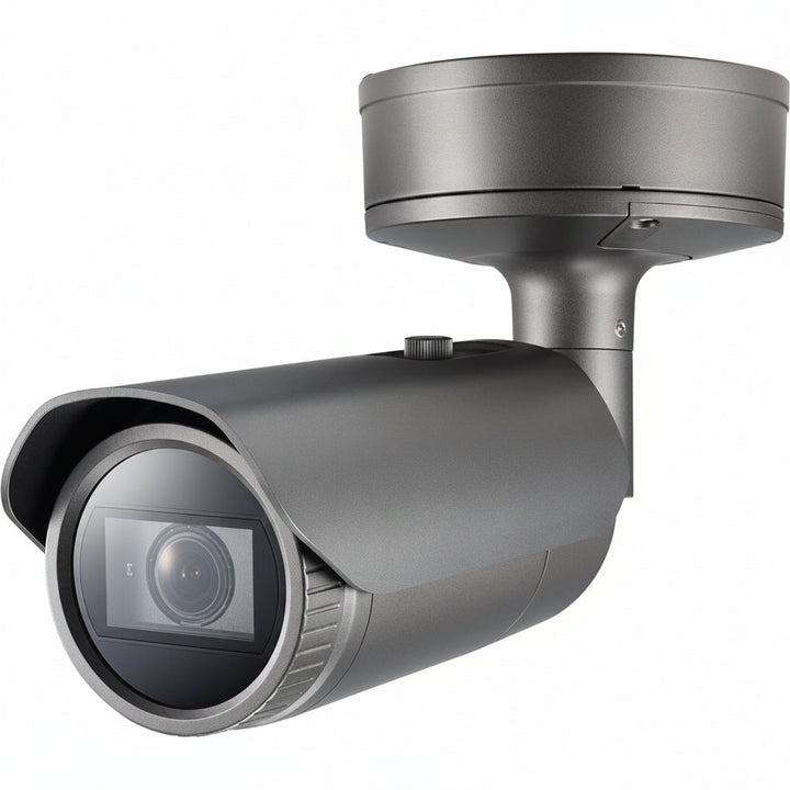 Hanwha XNO-9082R X-Series 4K IR Bullet Camera, 2.8-8.4mm Varifocal Lens, Gray