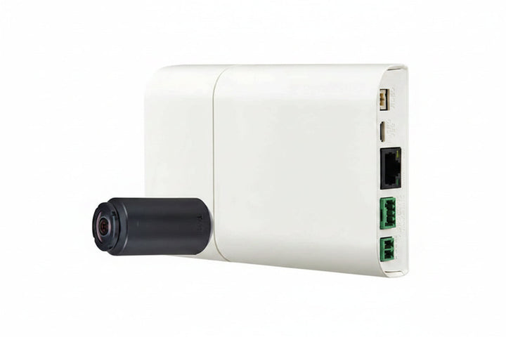 Hanwha XNB-H6241A X-Series 2MP ATM IP Camera Kit with 8m Cable, 2.4mm Fixed Lens, Ivory