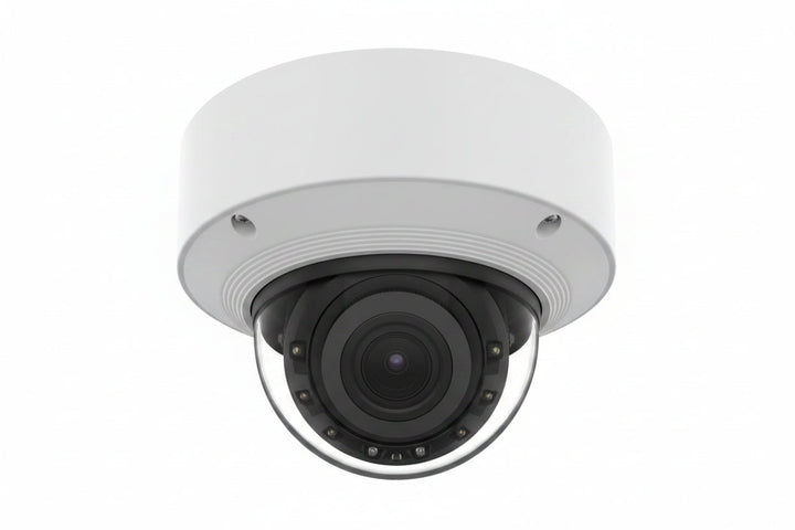Hanwha XND-A8084RV 5MP AI IR Dome IP Camera, 2.8x Zoom Ratio, 3.3-9.3mm Motorized Varifocal Lens