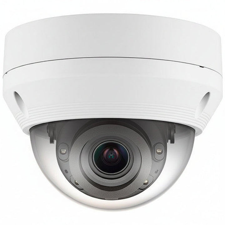 Hanwha QNV-7082R Q-Series 4MP IR Vandal IP Dome Camera, 3.2-10mm, White
