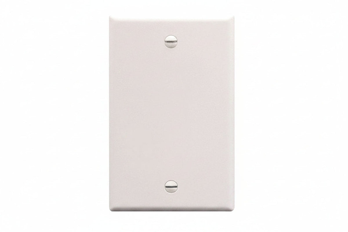 ICC IC630EB0WH Single-Gang Blank Faceplate, White