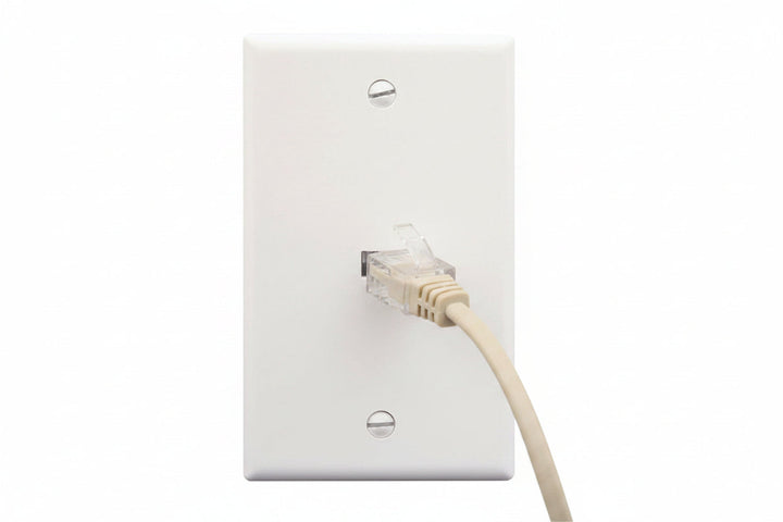 ICC IC630E60WH Single-Gang Faceplate, 6P6C, White