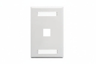 ICC IC107S01WH Single-Gang Station ID Faceplate, One Port, EZ/HD Style, White