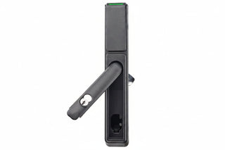 HES KS200-S-IPS-B-K1 KS Series Server Cabinet Lock, Wiegand, Swing Handle, HID multiCLASS SE Technology, MEDECO X4 SFIC Core, Black