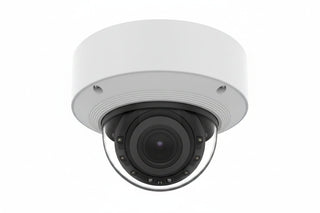 Hanwha XNV-A8084R5MP WN9 AI Outdoor Vandal Dome IP Camera, 131.2' (40m) IR Range, 2.8x Zoom Ratio, 3.3-9.3mm Motorized Varifocal Lens