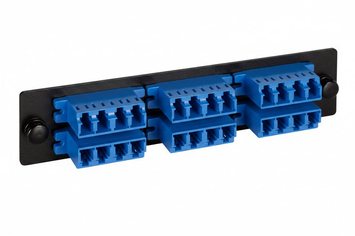 ICC ICFOPL161G Adapter Panel, Quad Lc, 24f, 10g, Blue
