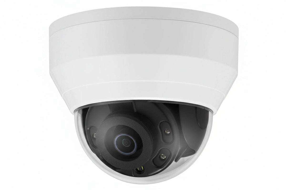 Hanwha QND-8010R Q-Series 5MP IR Dome Camera, 2.88mm Fixed Lens, White