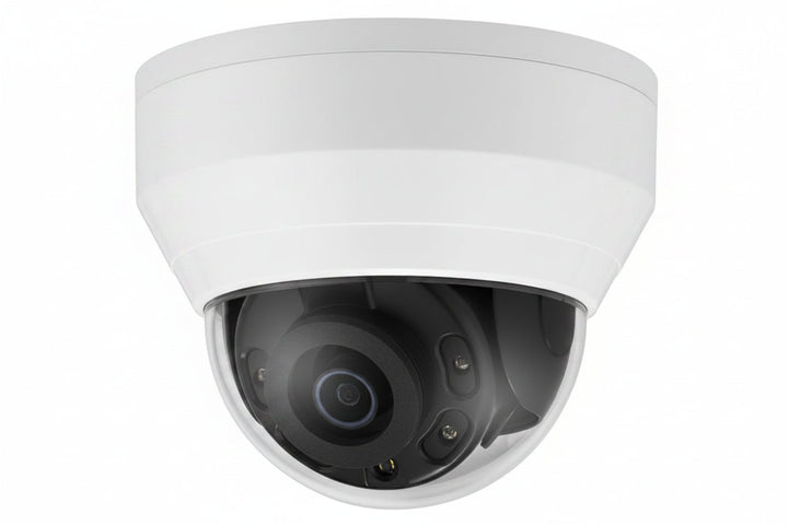 Hanwha QND-8010R Q-Series 5MP IR Dome Camera, 2.88mm Fixed Lens, White