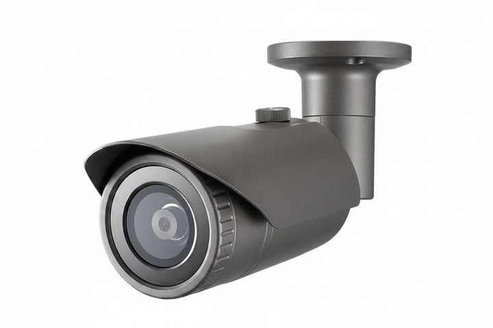 Hanwha QNO-6012R1 Q-Series 2MP IR Bullet Camera, 2.8mm Fixed Lens, Dark Gray