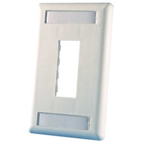 Ortronics TracJack 40300548 Single Gang 2-Port White Faceplate