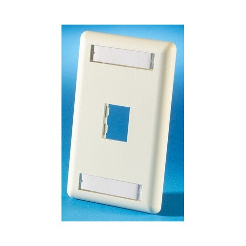 40300549-99 TracJack Single-Gang Plastic Wall Plate, Ivory