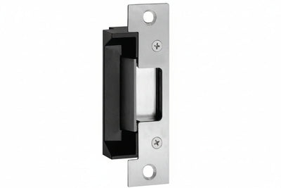 HES 5000-12/24D-501-630 Complete Pac Electric Strike with Faceplate for Cylindrical Locksets, 12/24VDC, Satin Stainless Steel