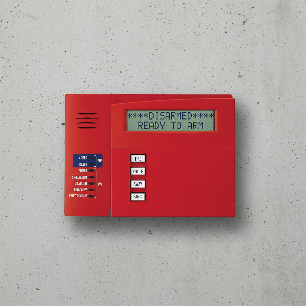 Honeywell Home 6160CR-2 High-Security/Business Fire Alpha Display Keypad, Status LEDs, UL864 Rev Listed