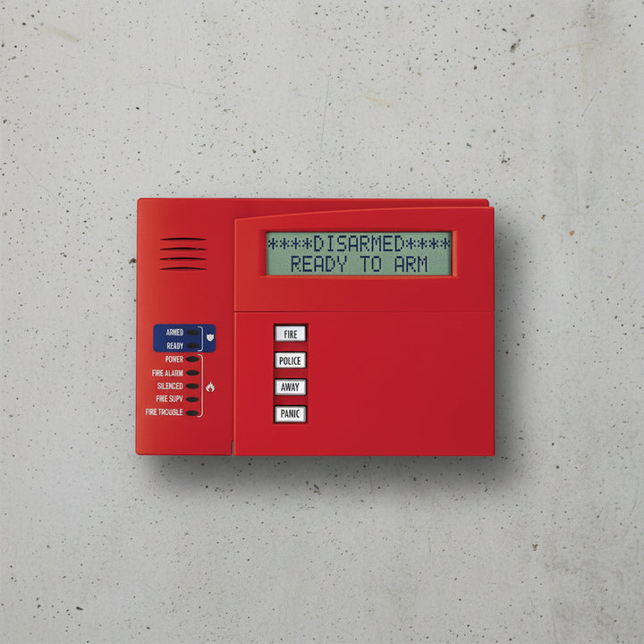 Honeywell Home 6160CR-2 High-Security/Business Fire Alpha Display Keypad, Status LEDs, UL864 Rev Listed