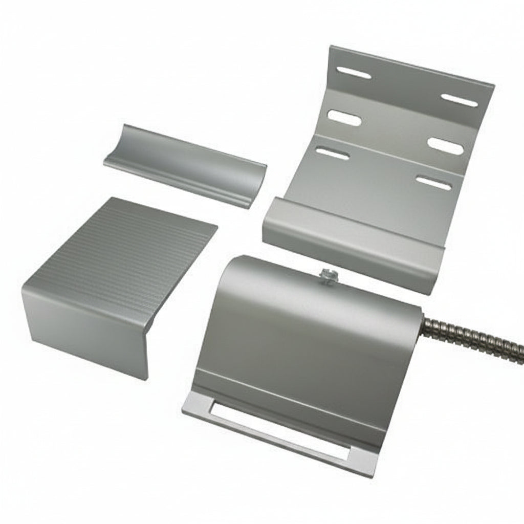 GRI 4700-AXL Industrial Track Mount Switch Set, 2.5" to 4" Track Size, up to 3" Gap, Reversible Probe Assembly, Closed Loop, Reversible Probe Assembly and 3' Armored Cable Standard,