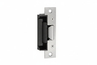 HES 502 Radius Corners and Flat Faceplate, 15/16" 1 7/16", for 5000/5200 Series Electric Strikes, Satin Stainless Steel