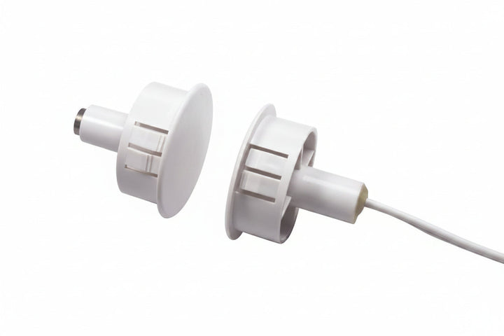 GRI 184-12 184 Series 1" Steel Door Recessed Switch Set, Standard Gap, 10W, 200VDC, 0.40 Amp, Closed Loop, N/O, A, and U.L. 10C Fire Rated Brown