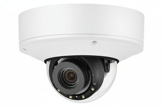 Hanwha XNV-9082R X-Series 8MP Outdoor IR Vandal Dome Camera, 2.8-8.4mm Varifocal Lens, White