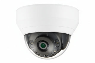 Hanwha QNV-7012R Series 4MP IR Vandal IP Dome Camera, 2.8mm Lens, White