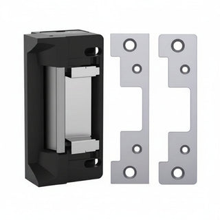 HES 5200C-12/24D-630 Door Electric Strike with Faceplate, 12/24VDC, 1500 lb Static Load, Satin Stainless Steel