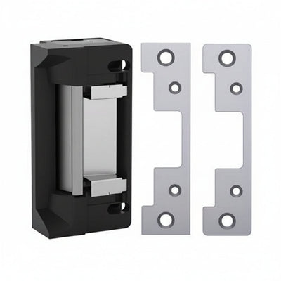 HES 5200C-12/24D-630 Door Electric Strike with Faceplate, 12/24VDC, 1500 lb Static Load, Satin Stainless Steel