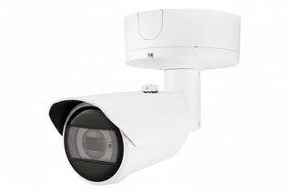 Hanwha XNO-9083R Series 8MP IR Bullet Camera, 4.4-9.3mm Motorized Varifocal Lens, White