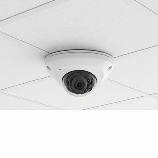 Hanwha ANV-L6023R Series 2MP Vandal Flateye Dome IP Camera, 3.6mm Fixed Lens, White