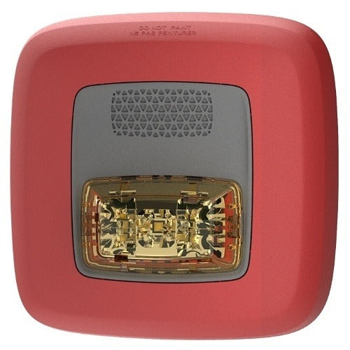 24VDC Horn Strobe with Amber Lens, Fire Alarm Notification Device 4890708