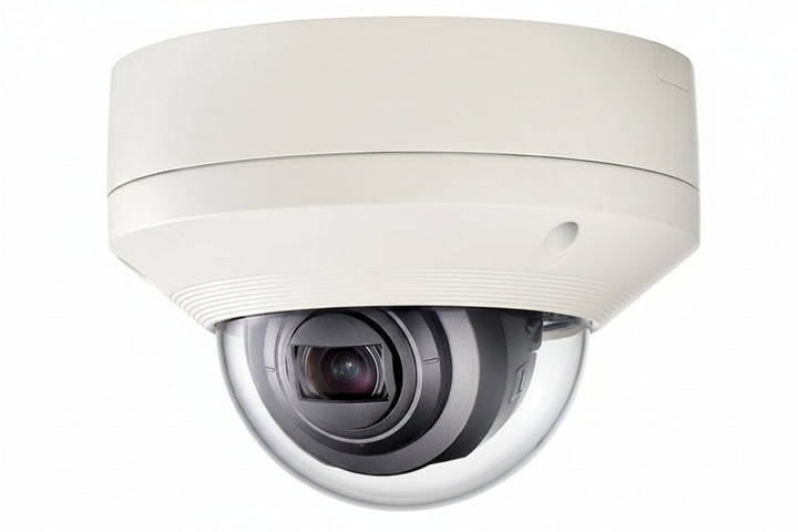 Hanwha XNV-6080 X-Series 2MP Outdoor Vandal Dome Camera, 2.8-12mm Varifocal Lens, White